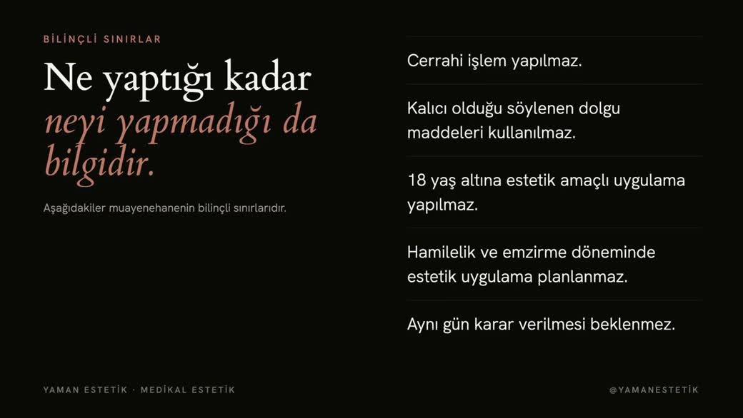 Demo videodan ilkeler ve sınırlar karesi